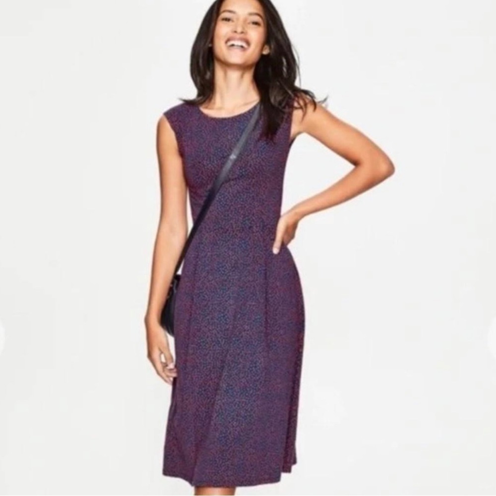 Boden Marina Midi Jersey Floral Dress